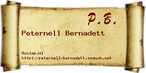 Peternell Bernadett névjegykártya